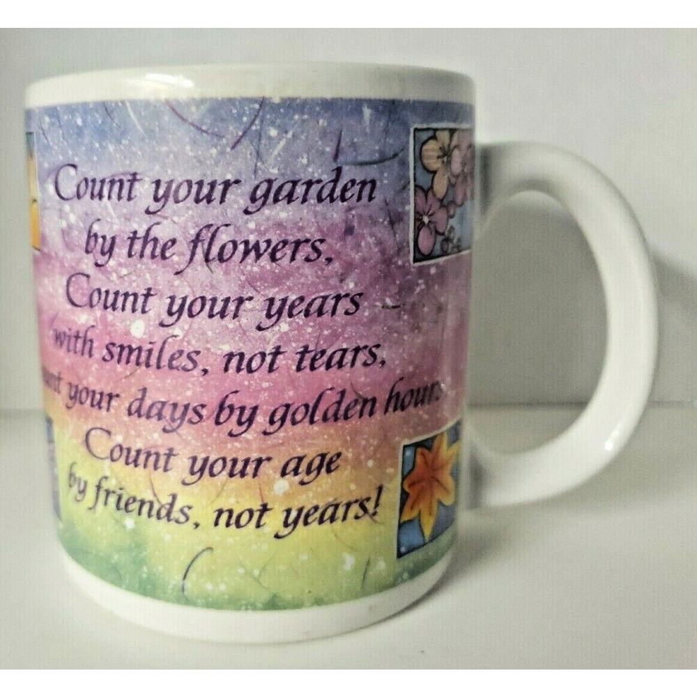 Designers‎ Collection American Greetings Stoneware Coffee Cup Flowers Garden